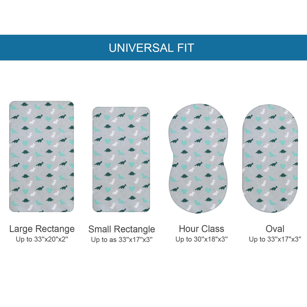 SPRINGSPIRIT bassinet sheets come in prints and colors for both boys and girls.