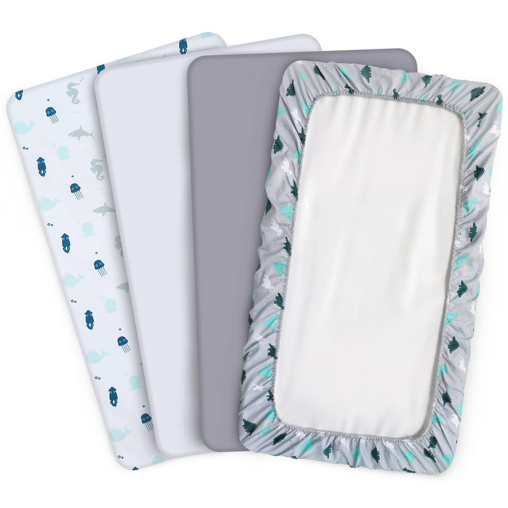 SPRINGSPIRIT bassinet sheet machine washable and pre shrunk for easy care.