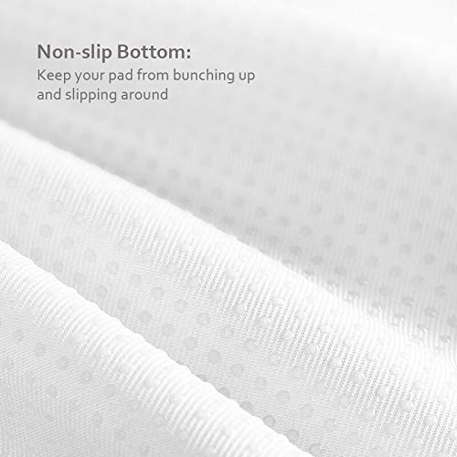 SPRINGSPIRIT bed pad non-slip back keeps pad in place