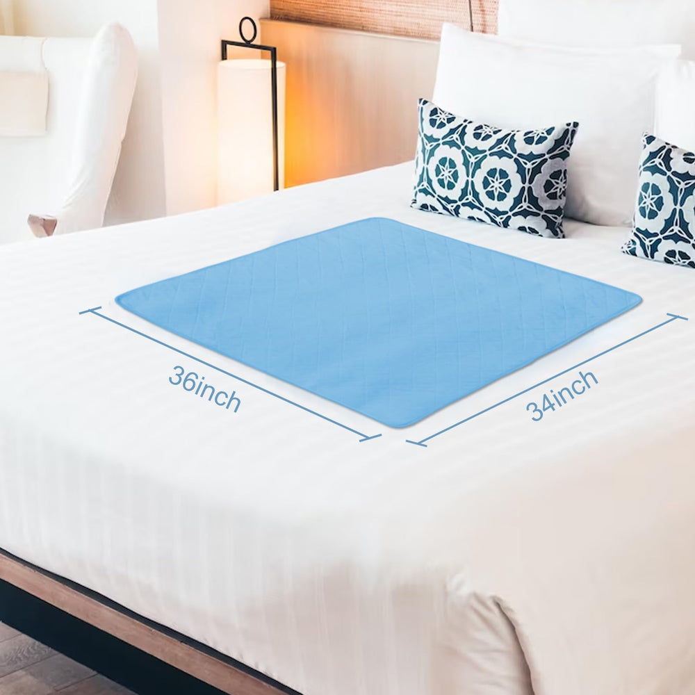 Springspirit quadruple-layer bed pad close-up showing absorbent layers.