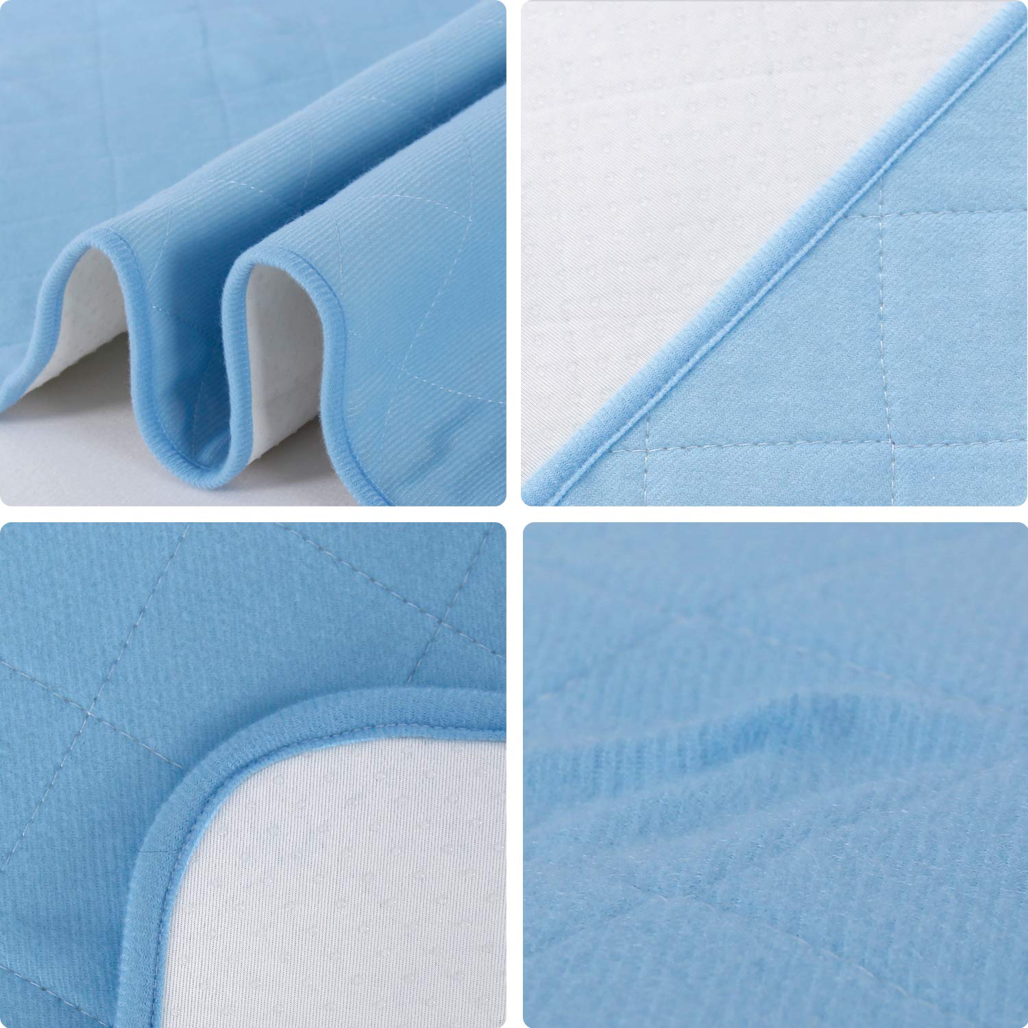 SPRINGSPIRIT waterproof underpad with non-slip back sits securely on furniture and chairs.