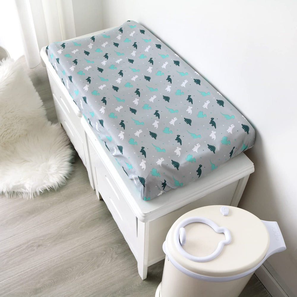 SPRINGSPIRIT changing pad cover aqua shade keeps pads looking fresh and tidy.