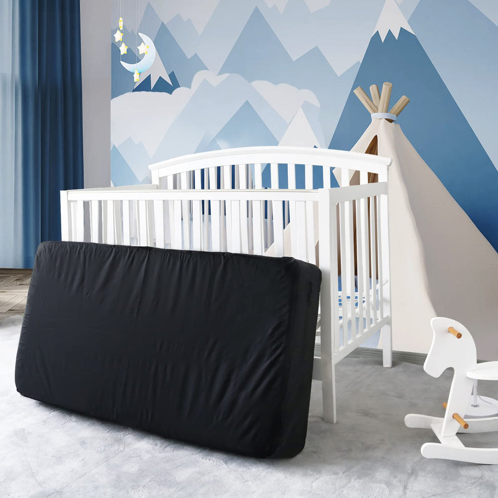 SpringSpirit crib mattress bag sized 52 x 28 x 6.5 inches fits standard cribs.