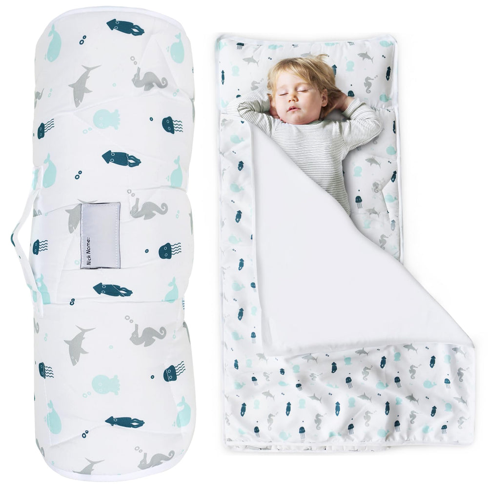 SPRINGSPIRIT Toddler Nap Mat rolled up for easy transport