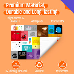 SpriteGru placemats colors enhance color recognition at mealtime