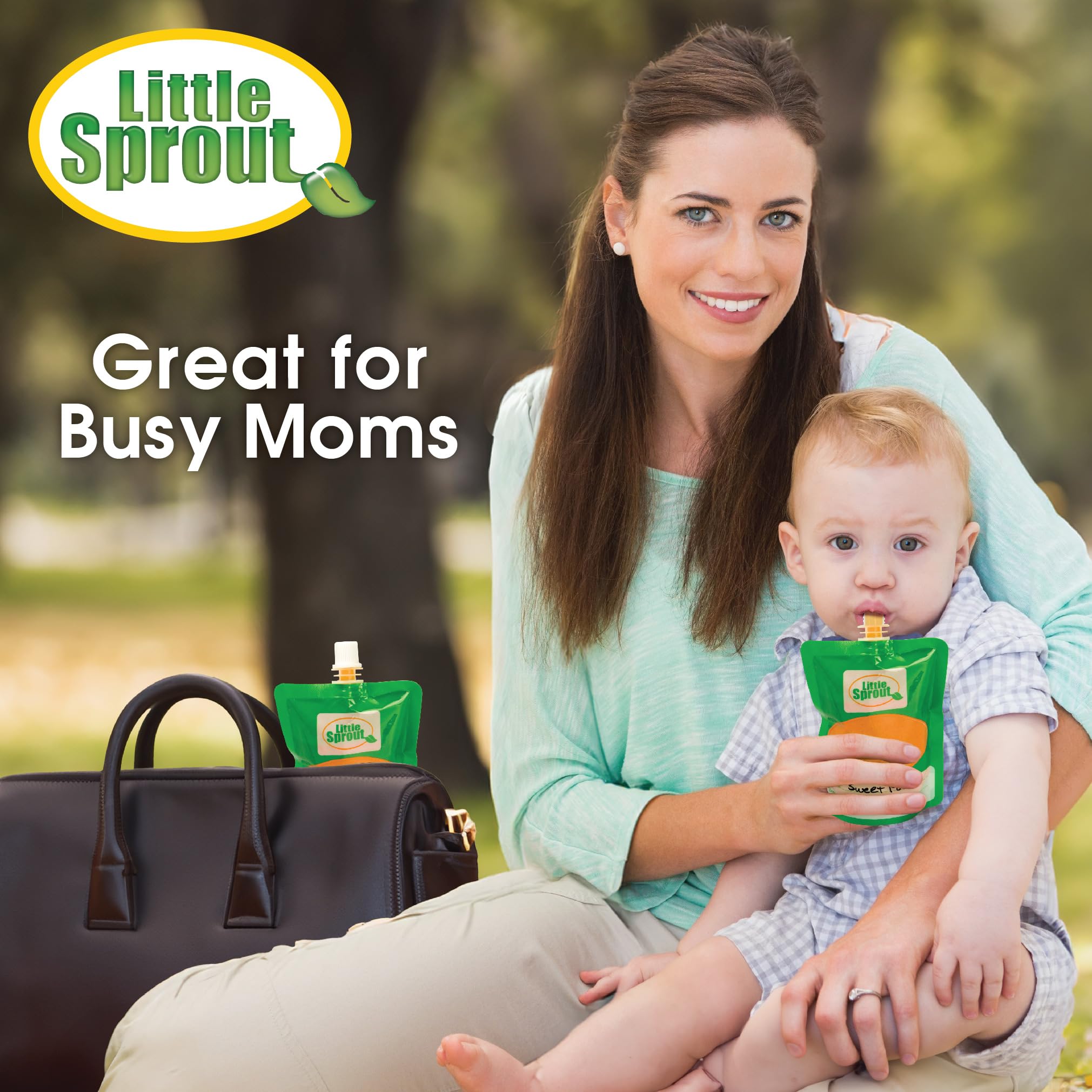 Sprout Cups pouches are compatible with Infantino fill stations for versatile use.