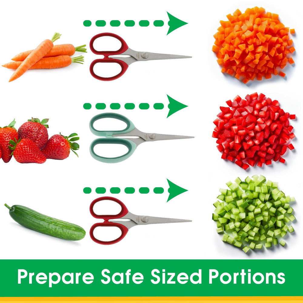Sprout Cups safety holder on the go keeps scissors clean and accessible.