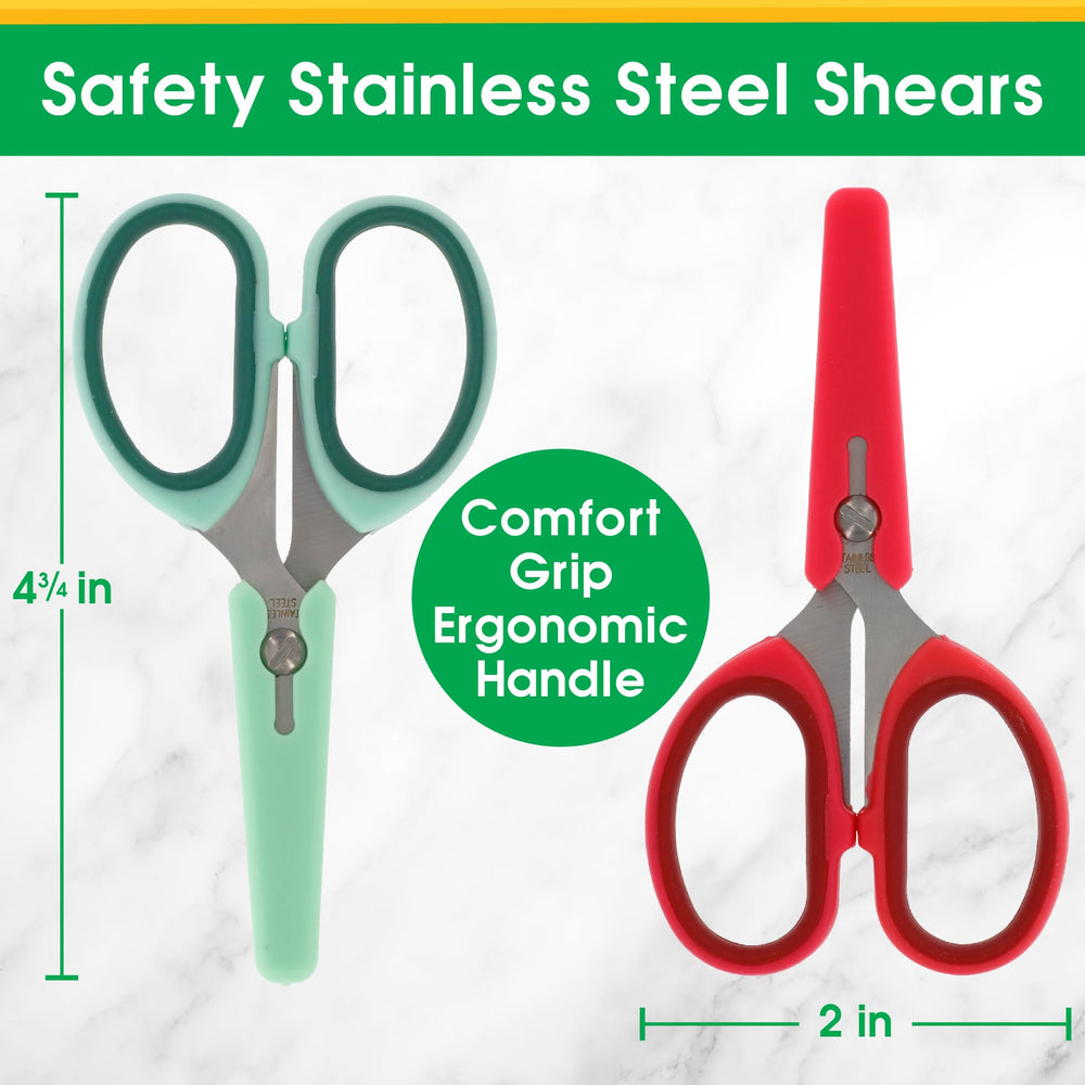 Sprout Cups stainless-steel kitchen scissors offer durable performance for daily meals.