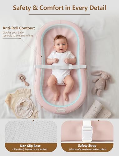 Sprouterie changing pad non-slip bottom perspective emphasizes stability