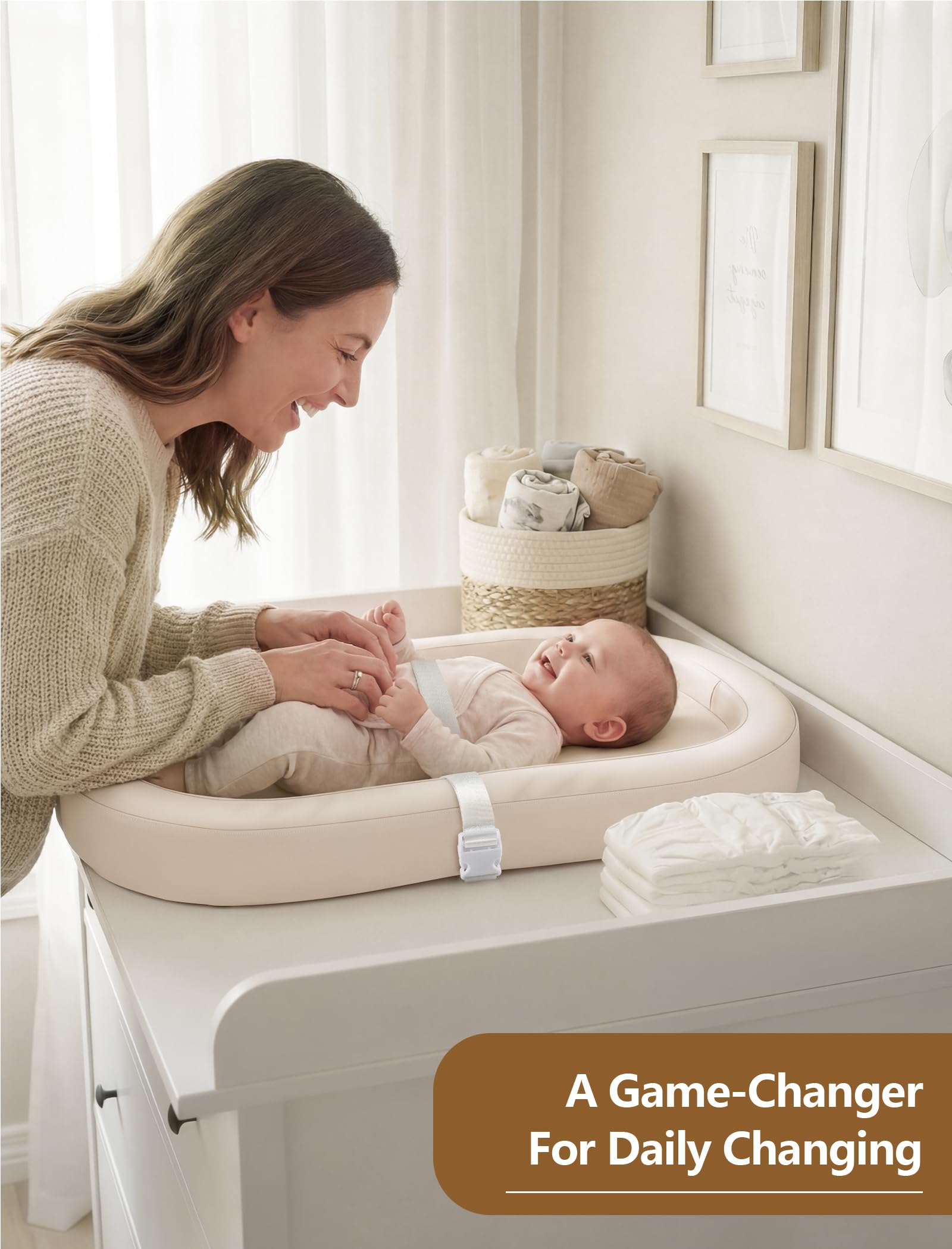 Sprouterie fits standard dressers and changing tables for versatility.