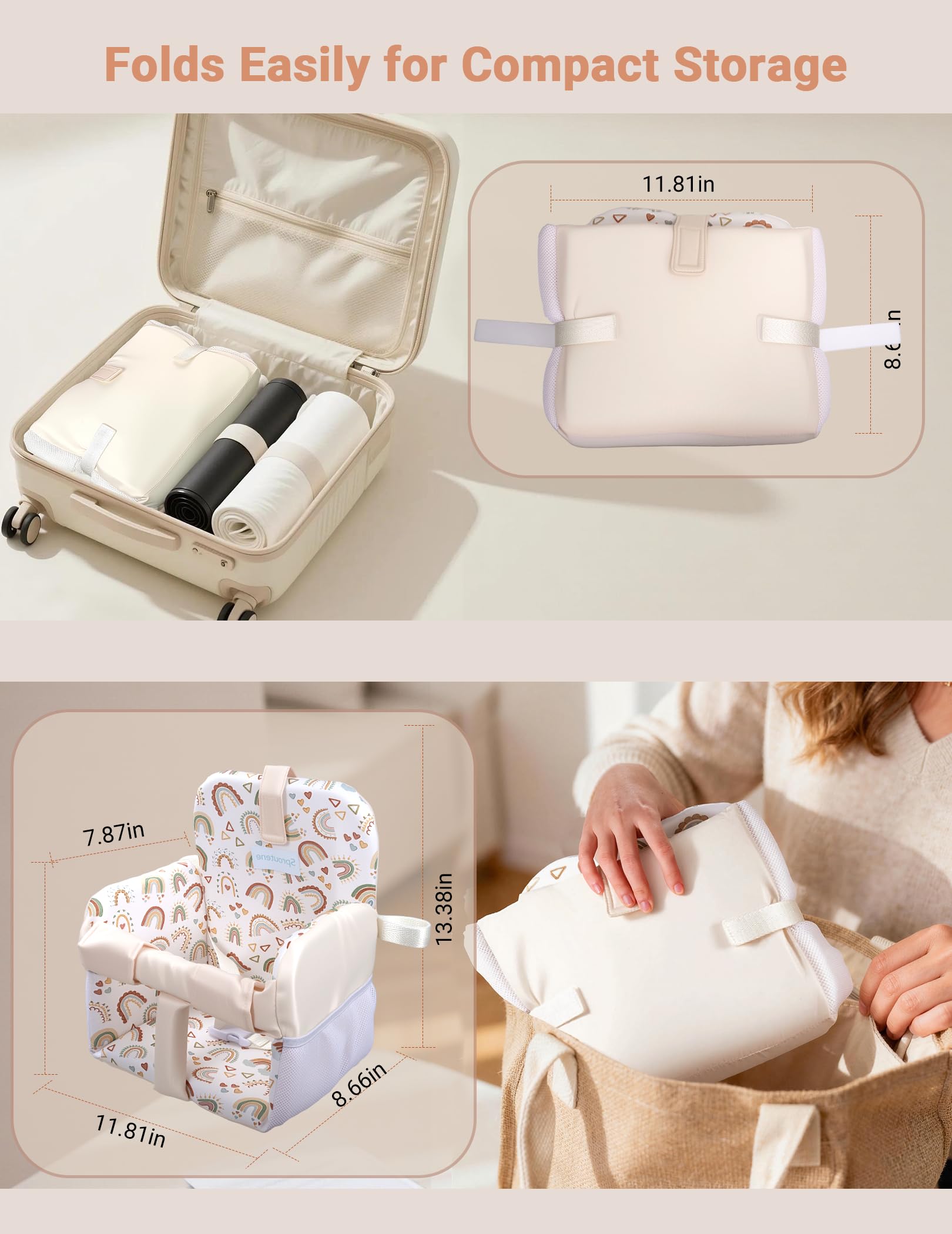 Folded Sprouterie cart cover illustrates its compact, portable design.