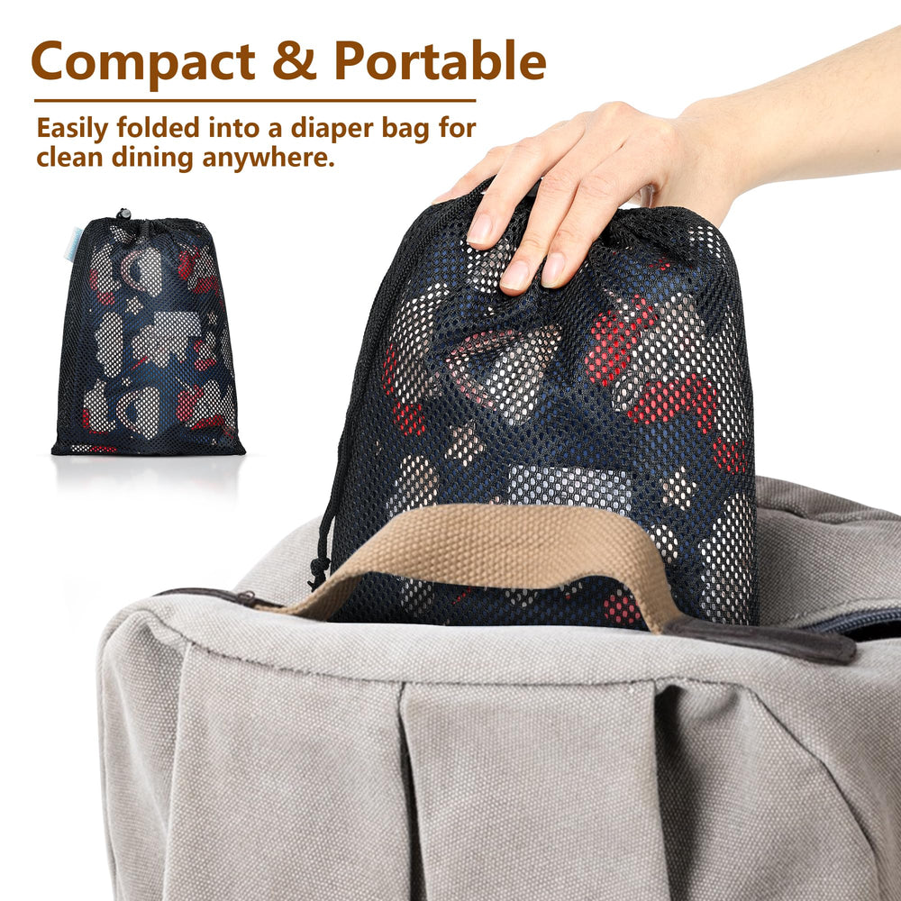 Easy-clean surface of Sprouterie high chair cover for quick wipe-downs