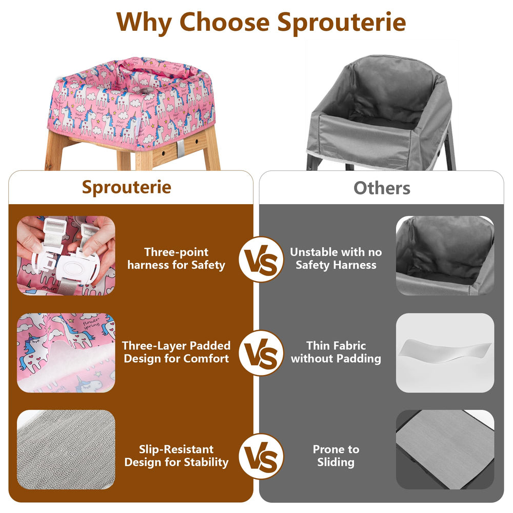 Sprouterie compact design fits easily in a diaper bag.