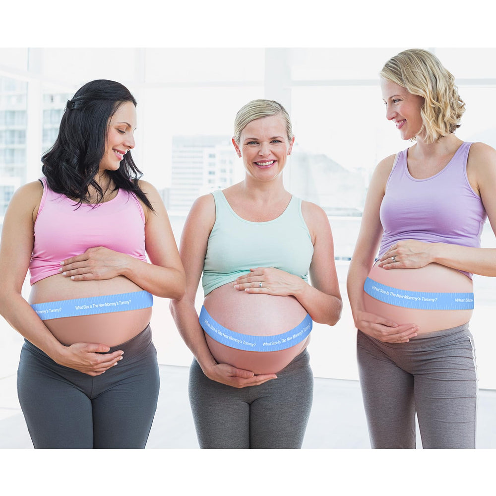 Sratte sky blue tummy tape as a decorative party element.
