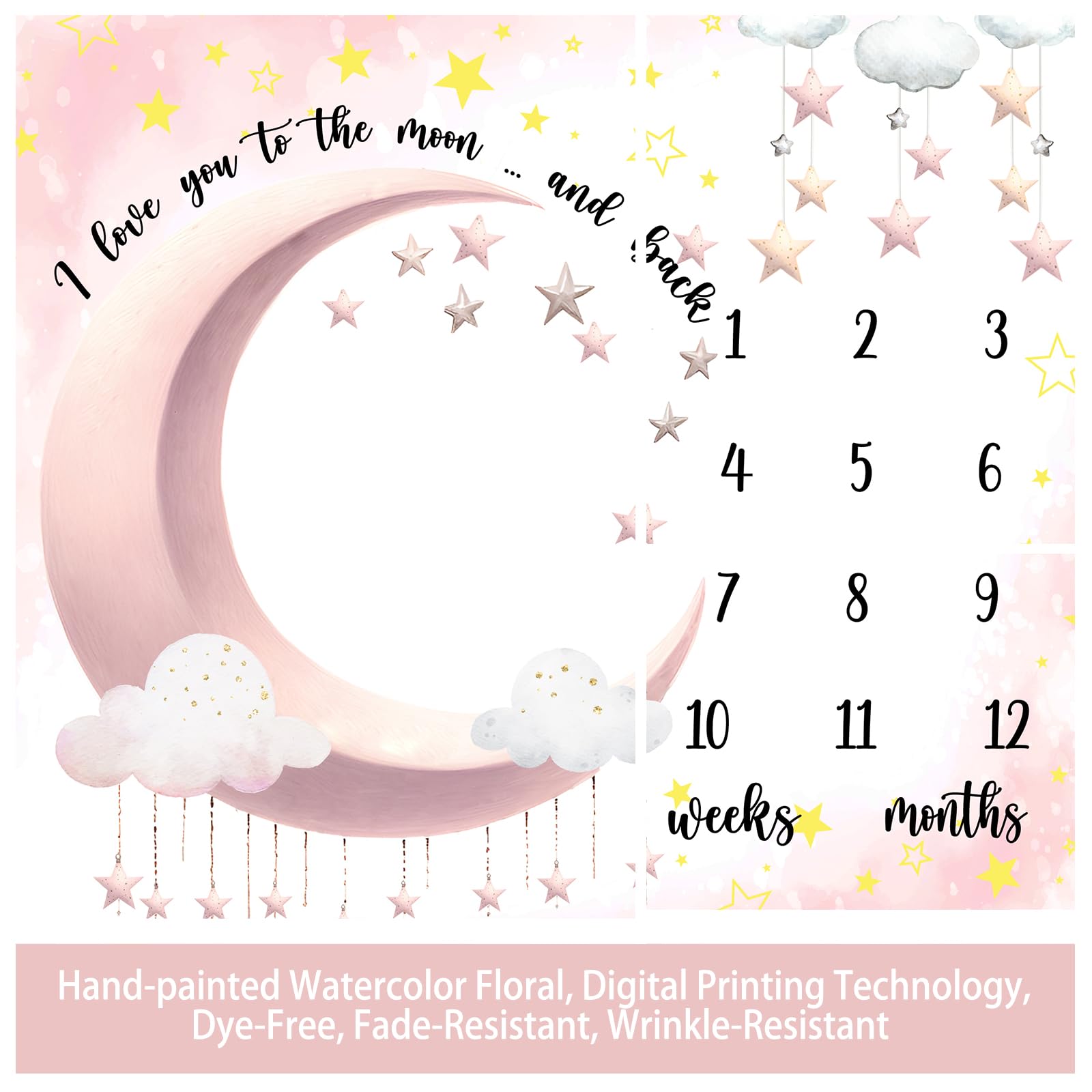 SSCSTS 48x40 inch size fits newborns for multiple poses.