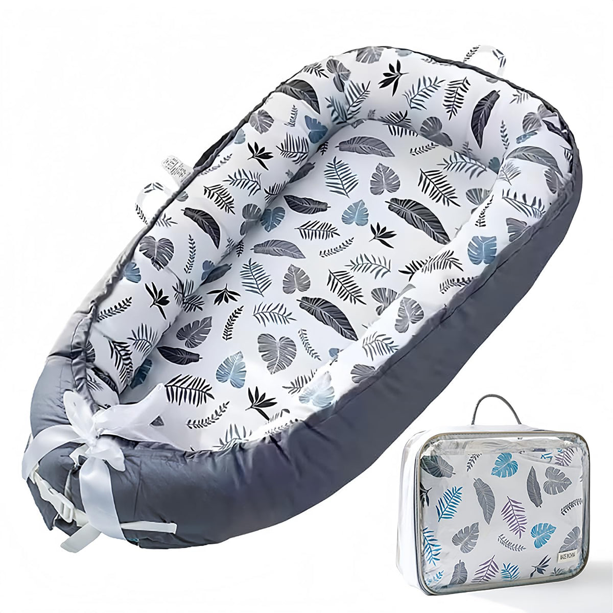 SSKFerier baby lounger cover in soft cotton for cozy newborn comfort.