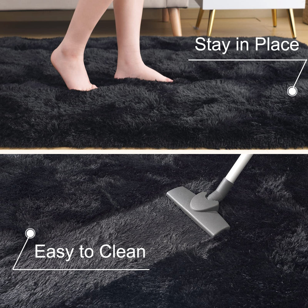 ST. BRIDGE bedroom and living room styling with this plush rug enhances comfort.