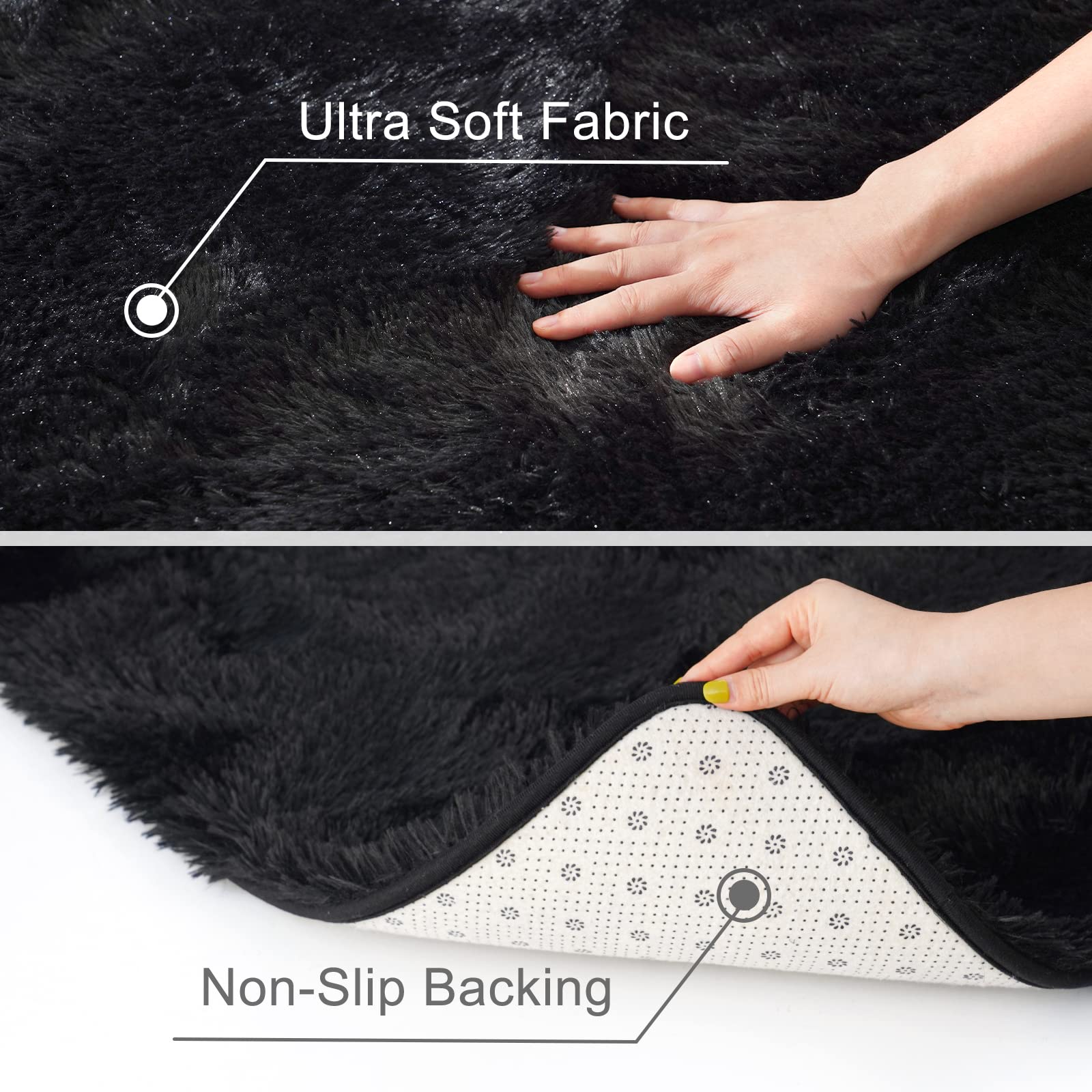 ST. BRIDGE plush carpet solid color design complements modern home decor.
