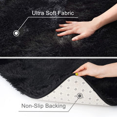 ST. BRIDGE plush carpet solid color design complements modern home decor.