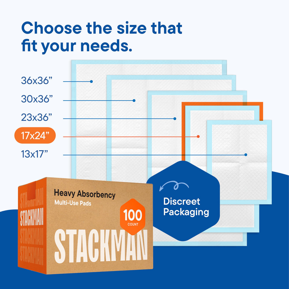 Stack Man Chucks Pads waterproof layer guards furniture and surfaces.