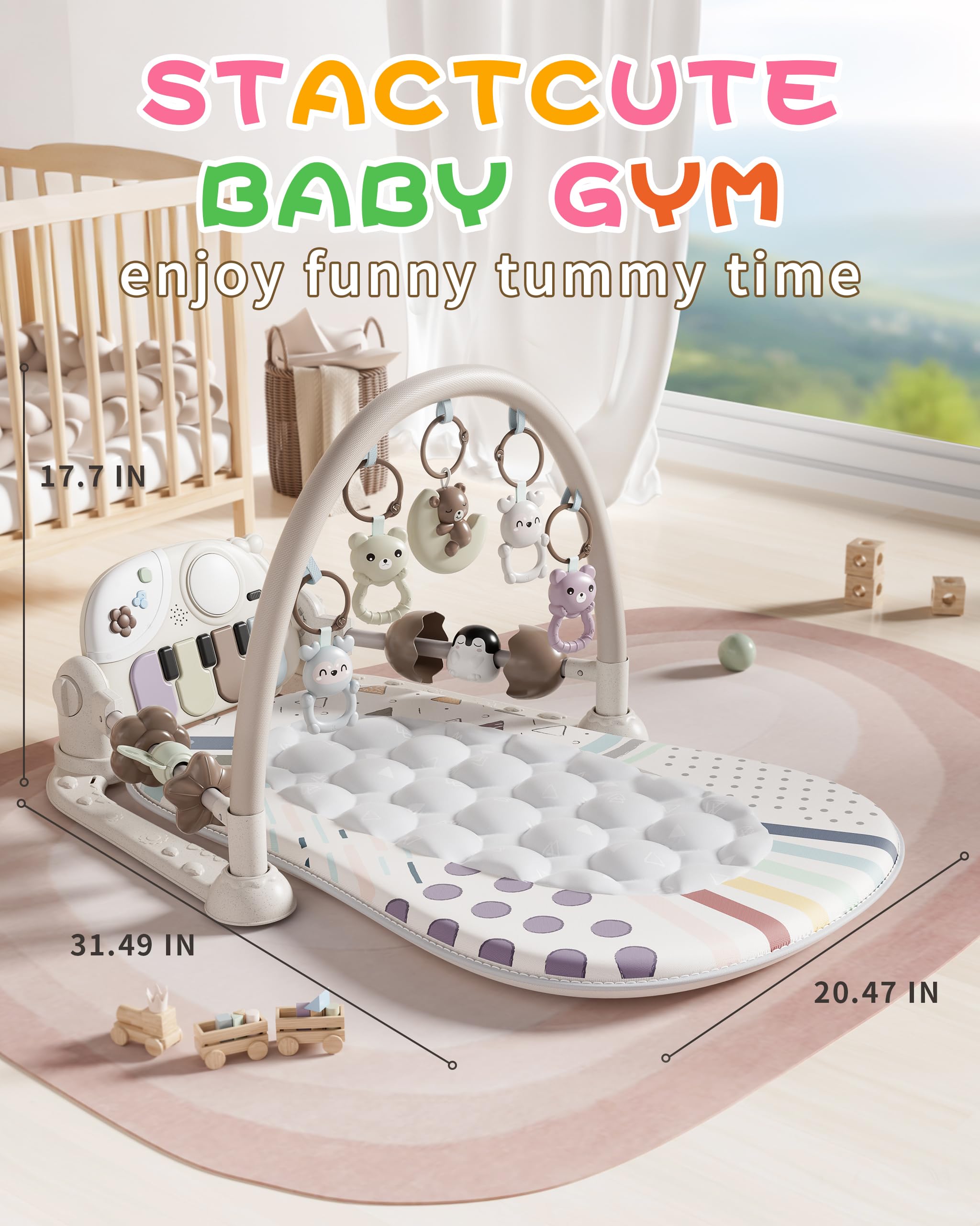 STACTCUTE family-friendly activity mat encourages bonding and interactive play.