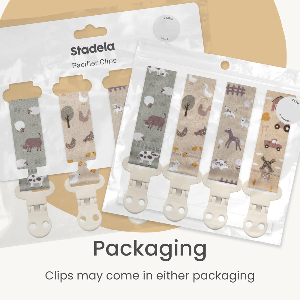 Stadela clips are machine washable for easy cleaning