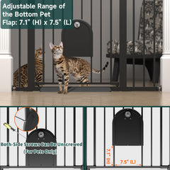 StairsFit gate extended to fit wide openings for stairs and doorways