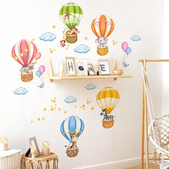 Stampringt elephant balloon wall decal adds whimsy to a kids' room.
