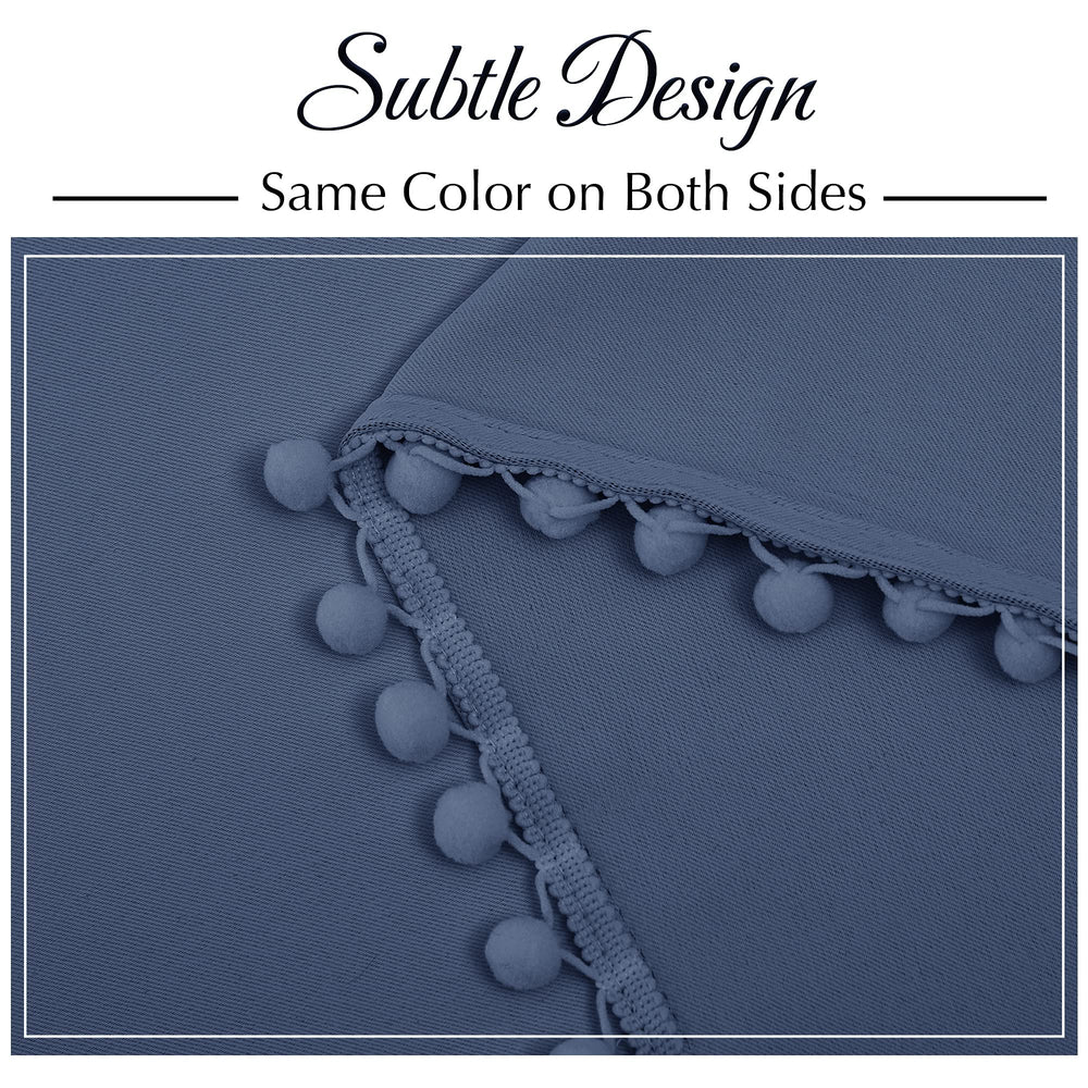 StangH rod-pocket design on curtain panel.