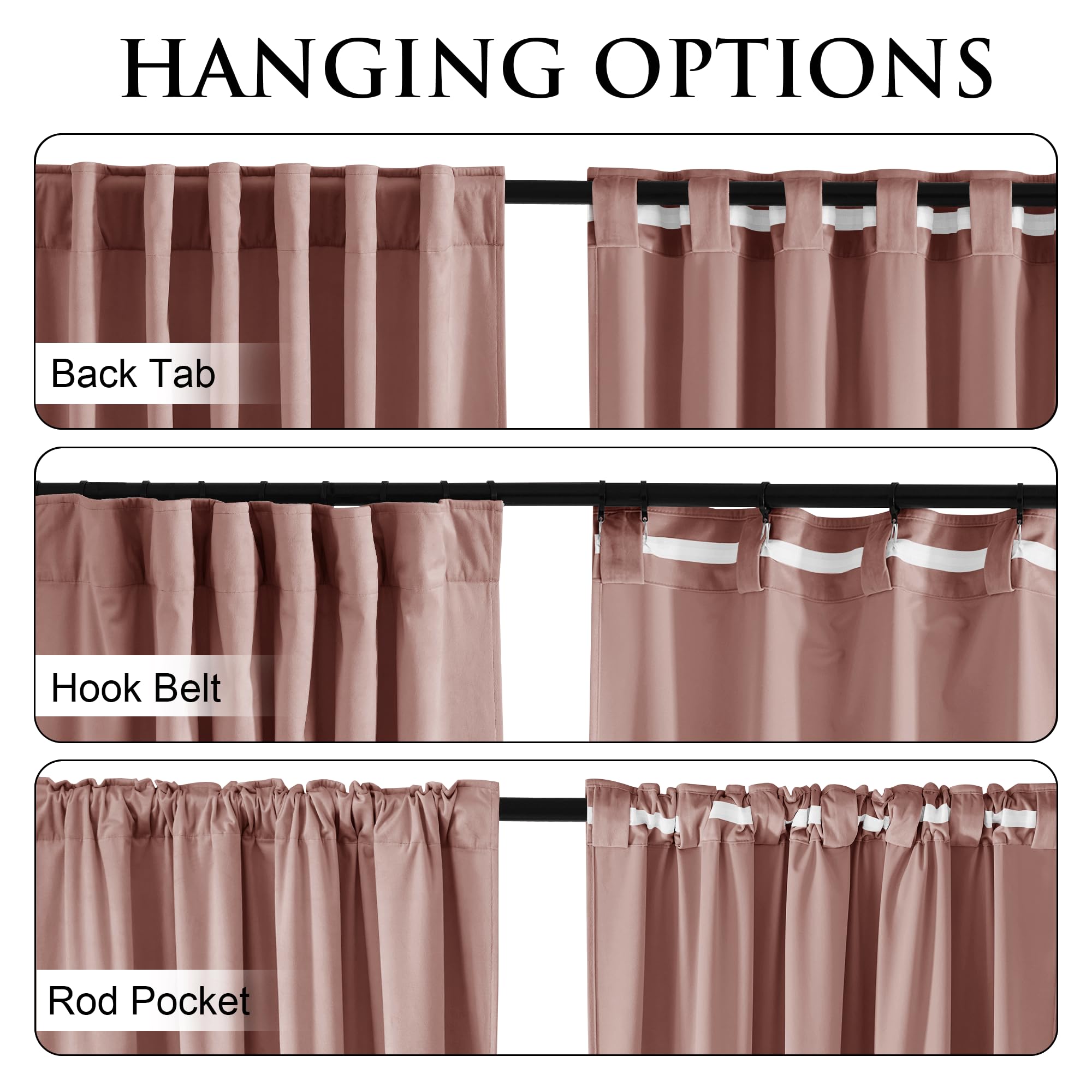 StangH pink velvet curtains in a nursery for a cozy space.