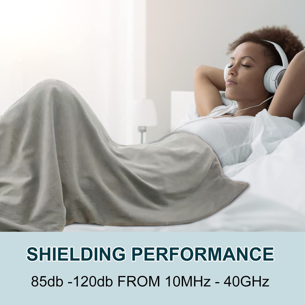STARLENGET EMF blanket folded for compact storage during travel