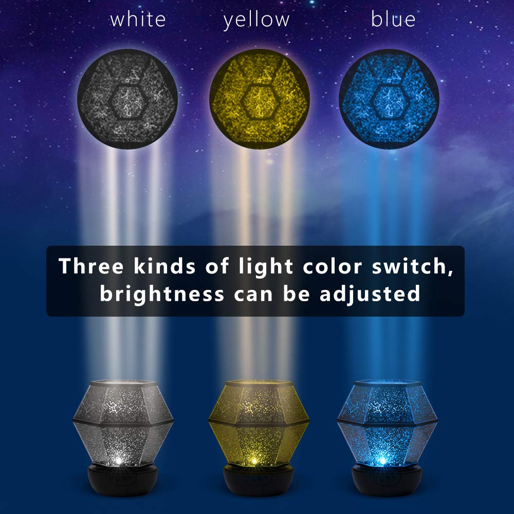 STARS LAMP night light doubles as a projector when shade is removed.