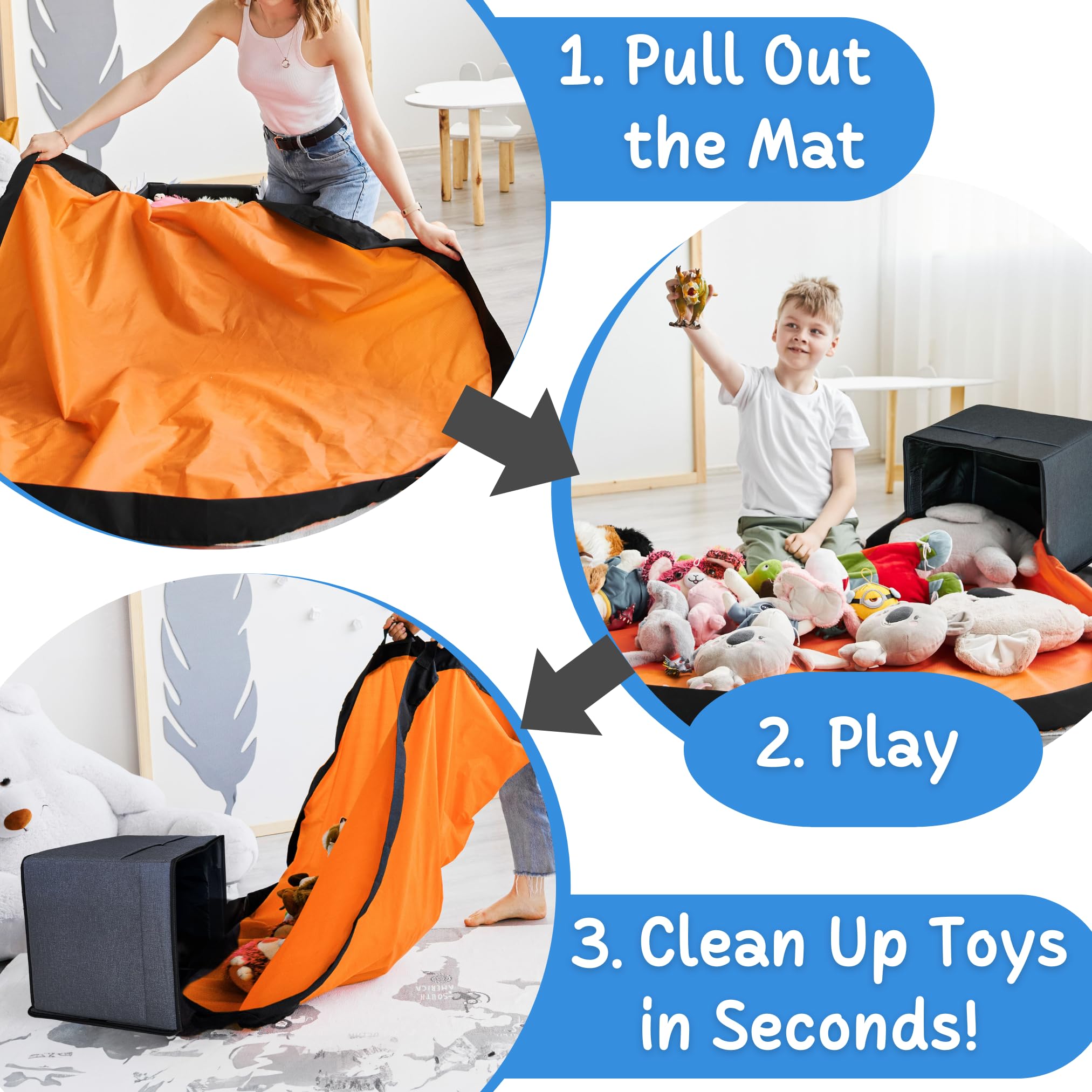 STARSIKO expanded play mat display provides a soft, safe surface for imaginative play.