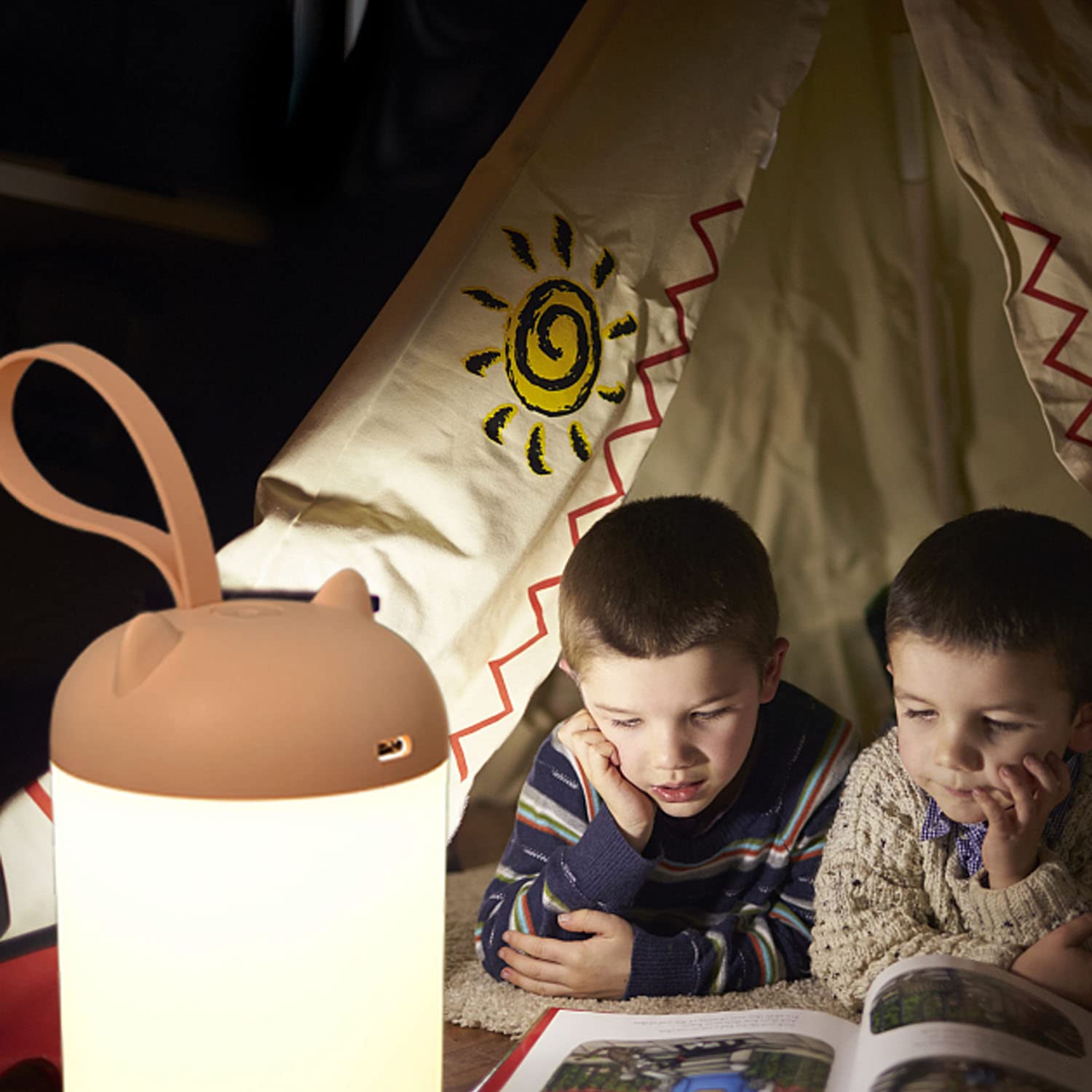 STARTOGO Nursery lantern with rabbit ears adds cute charm.