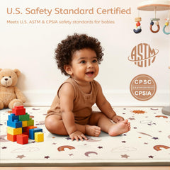 STARUIA flannel surface close-up shows soft touch for nursery comfort.