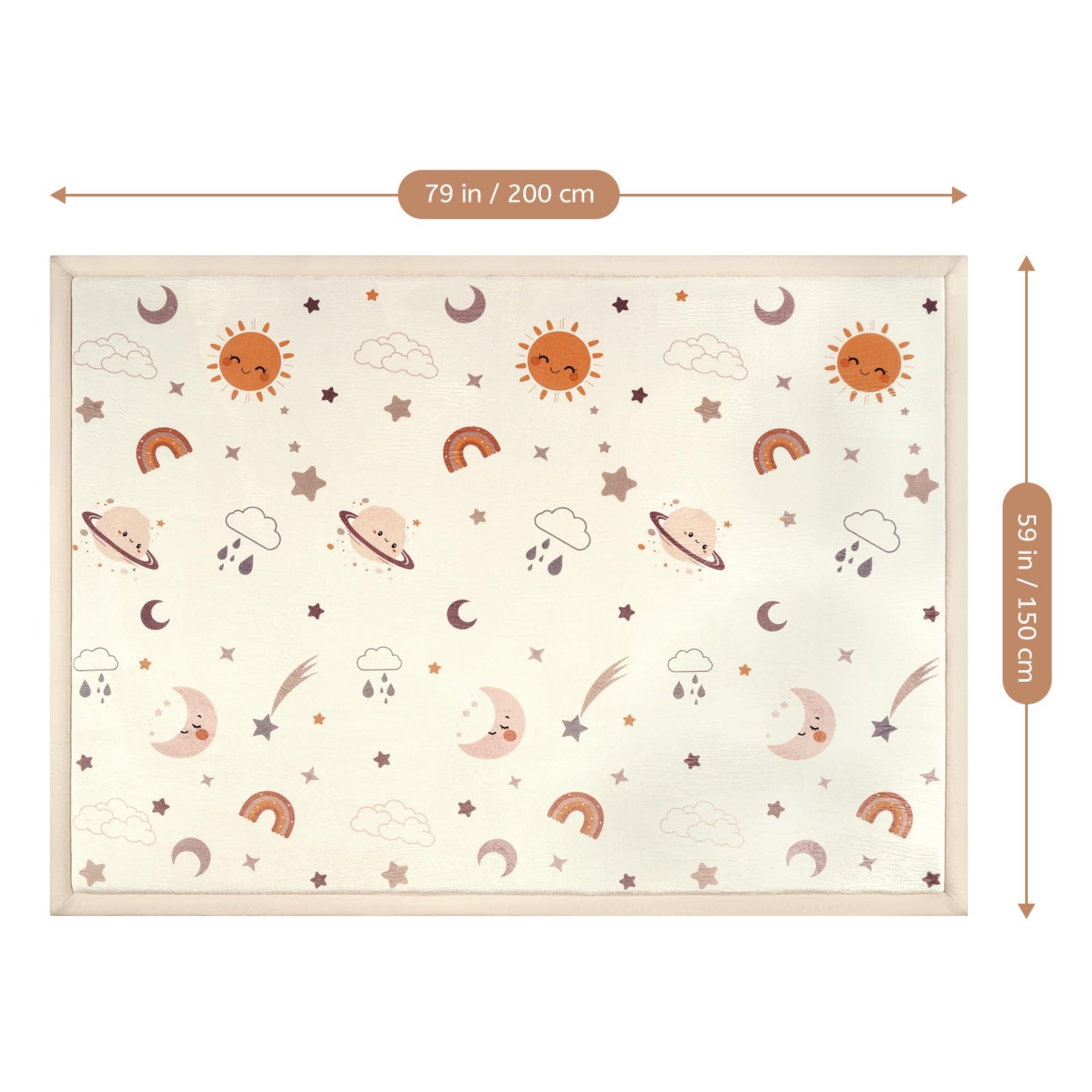 STARUIA soft flannel rug creates a cozy reading nook.