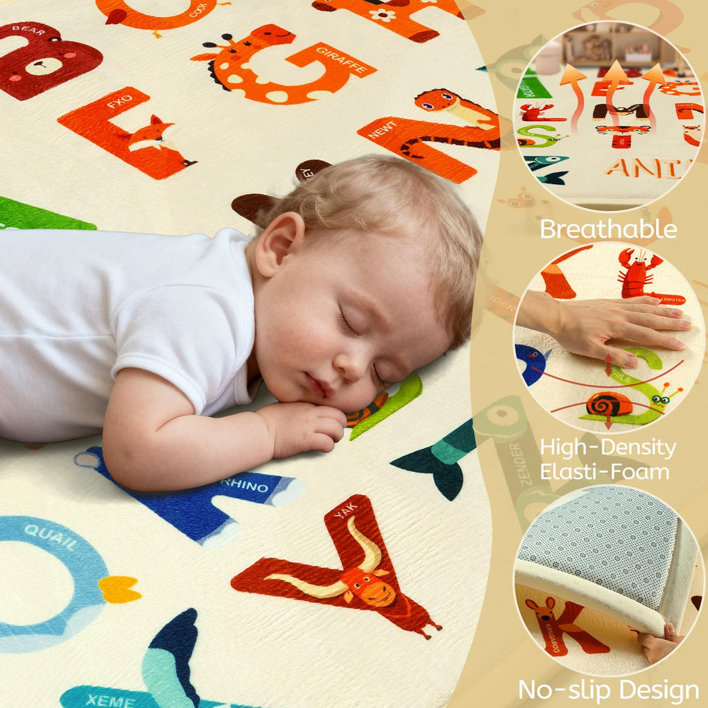 STARUIA Baby Play Mat tummy time space on spacious floor area