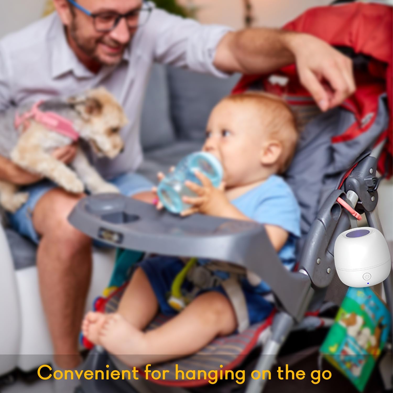 StarWin portable pacifier case with strap, easy to attach.