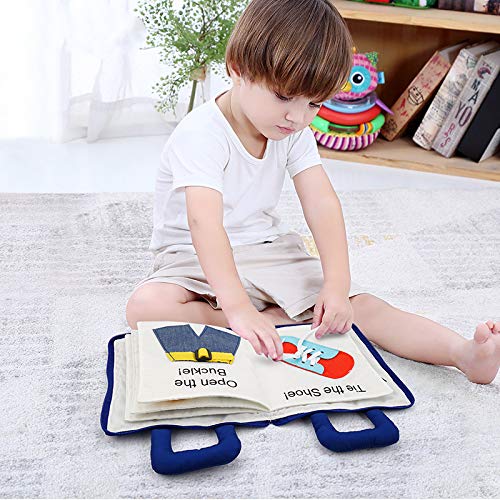 Stasover My Quiet Book page with zipper feature encourages fine motor exploration during play.