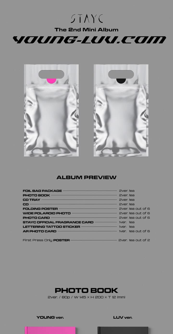 STAYC Young Version poster with bold art for room decor