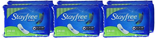 Stayfree Maxi Pad Soft quilted honeycomb surface for comfort.
