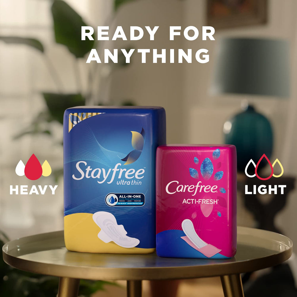 Stayfree Maxi Pads for Women Super odor neutralization helps you stay fresh