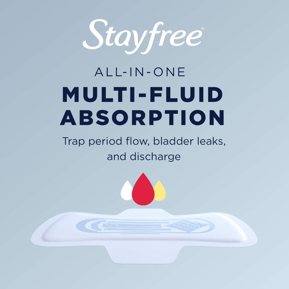 Stayfree Maxi Pads for Women Super quick-absorbing quilt showcases rapid moisture absorption
