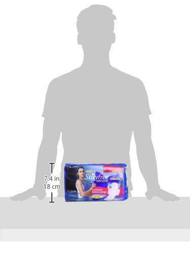 Stayfree pad with secure wings during daily activities on a lifestyle shot