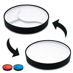 STAYnEAT divided suction plate stays stable for independent self-feeding.