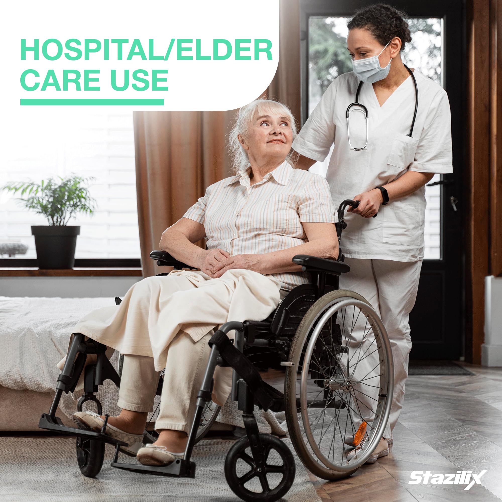 Stazilix universal-fit commode liners fit standard units and portable toilets.
