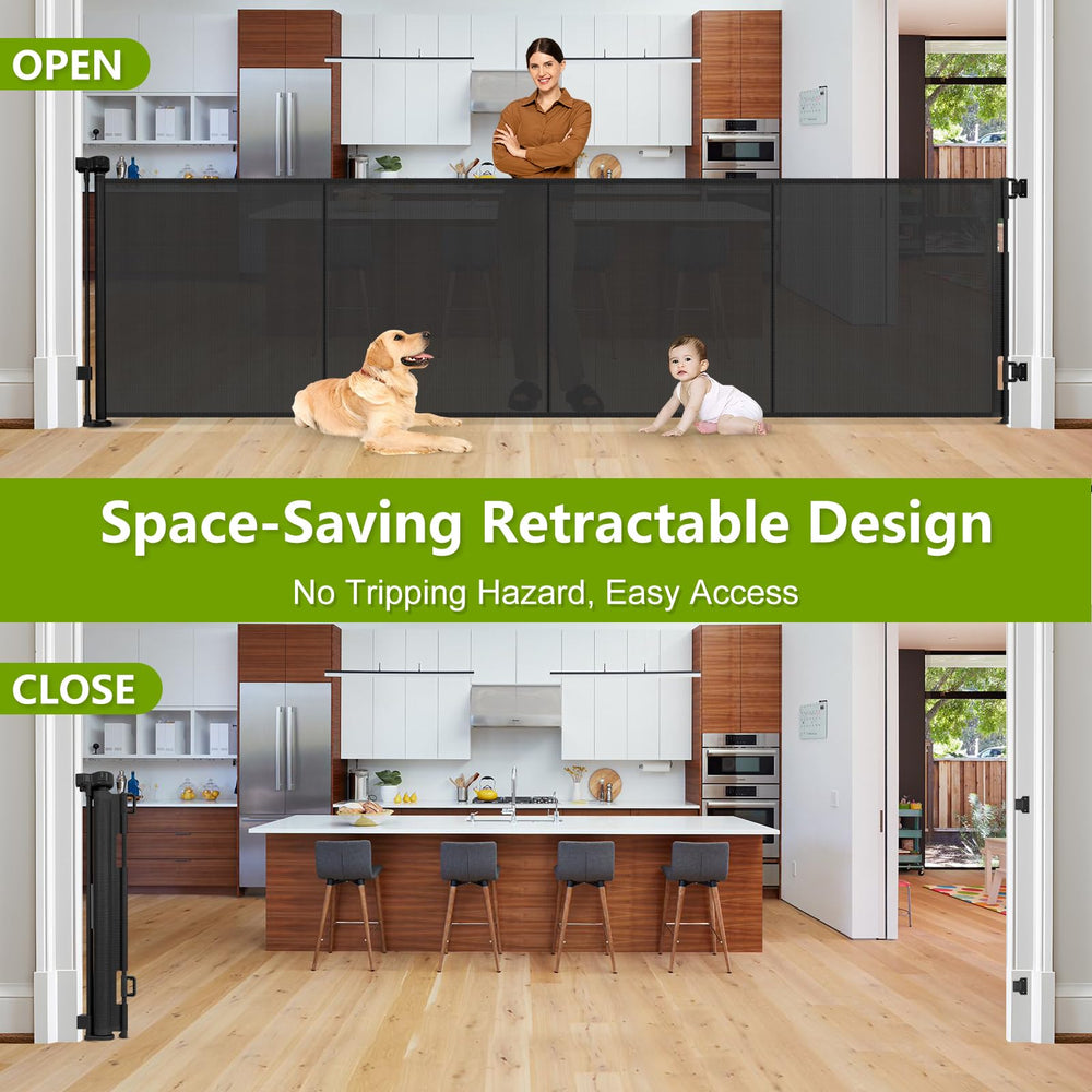 Stcockis indoor-outdoor waterproof and rustproof gate for versatile placement.