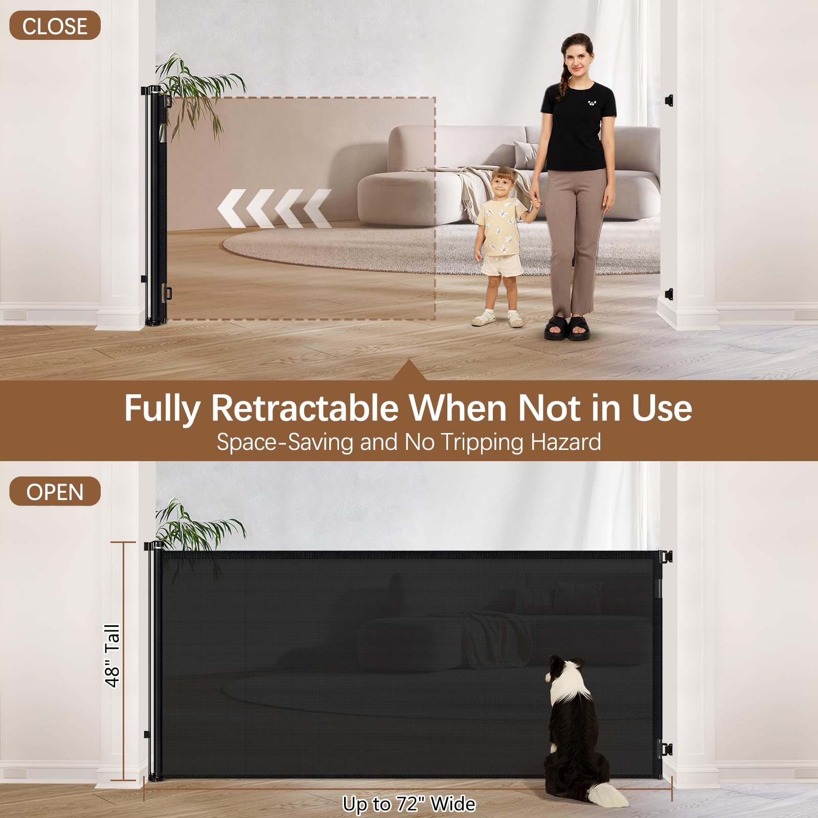 Stcockis weatherproof gate suitable for indoor and outdoor use.