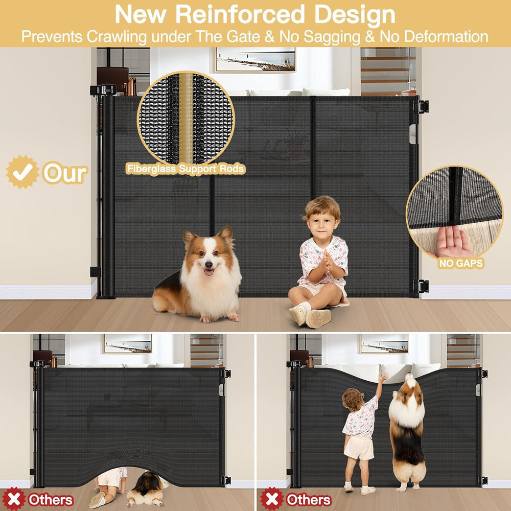 Stcockis tall gate in doorway demonstrates indoor safety and wide fit