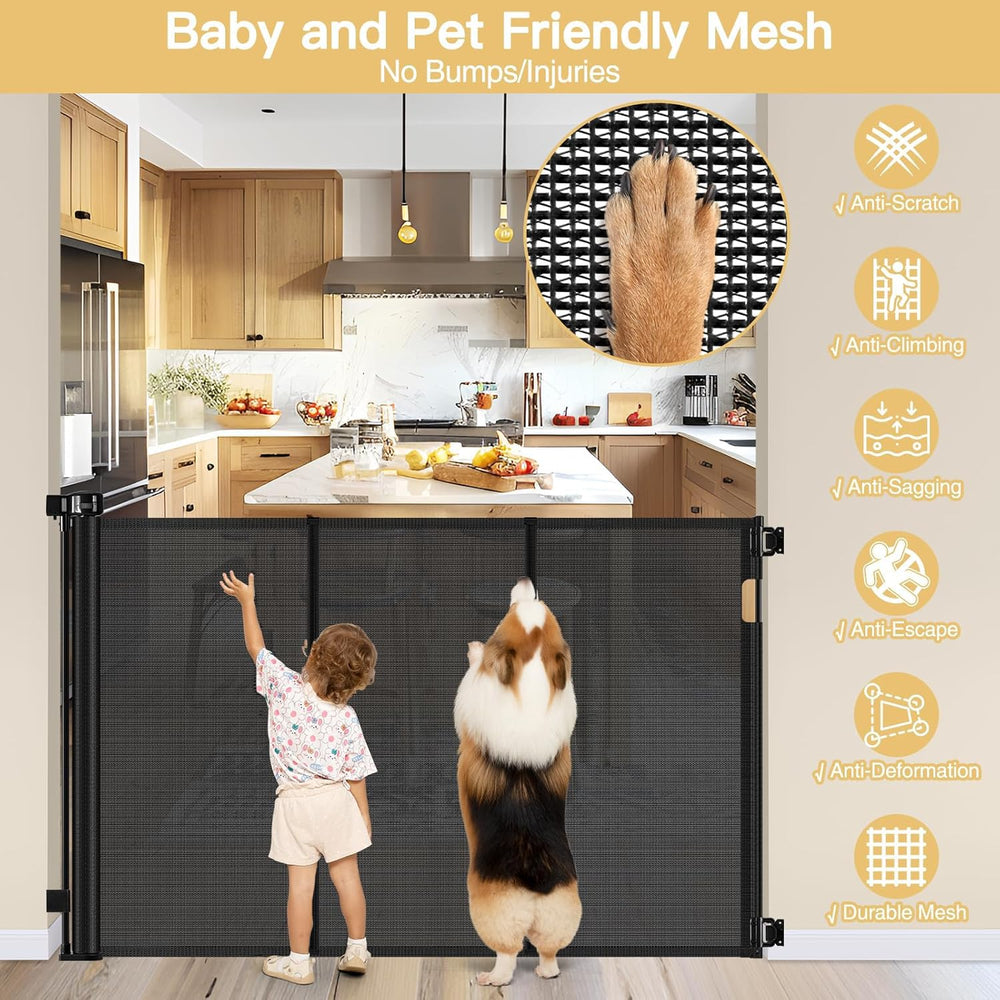 Stcockis tear-resistant mesh remains see-through while pets push gently